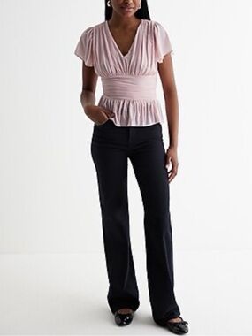 Express Pink Scoop Neck Blouse